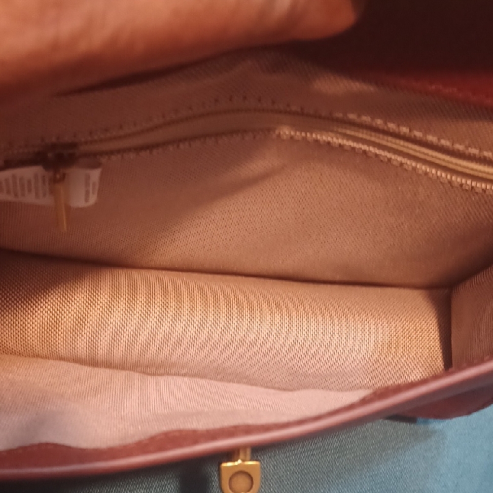 NEW Fossil Brown Cow Hide Leather Bag - Picture 5 of 7